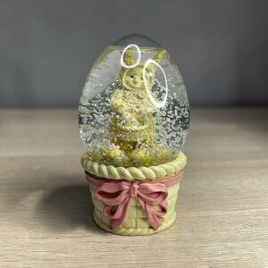 Dept 56 Snowbunnies A Tisket A Tasket Easter Waterglobe from 1994